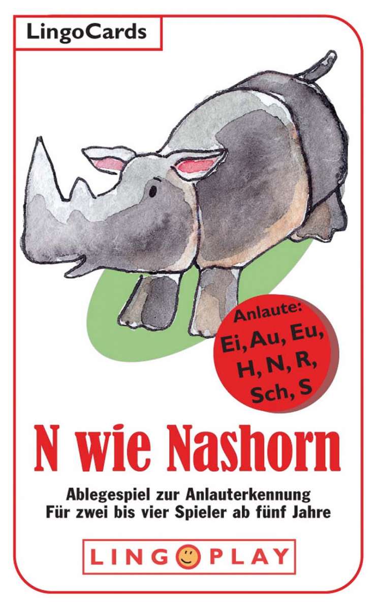 N wie Nashorn | Auditive Wahrnehmung/Vorläuferfähigkeit ...