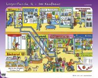 Logo-Puzzle R: Im Kaufhaus Logo-Puzzle R: Im Kaufhaus